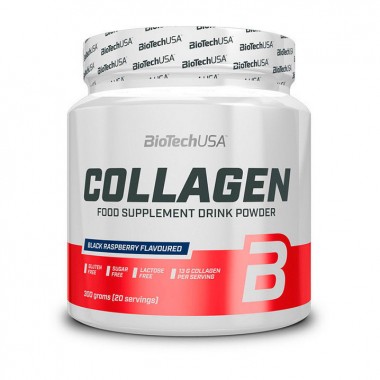 Biotech Usa Collagen 300 грам, гідрозілований яловичий колаген + вітамін с, е, гіалуронова кислота Biotech Usa Collagen 300 грам, гідрозілований яловичий колаген + вітамін с, е, гіалуронова кислота