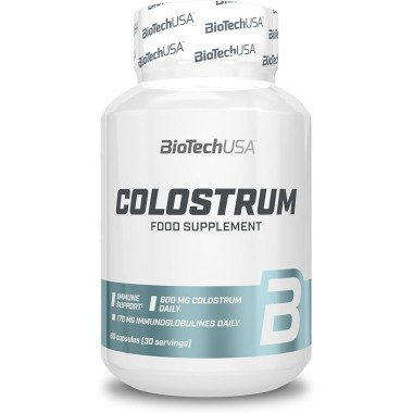 Biotech USA Colostrum 60 капсул, яловиче молозиво і селен Biotech USA Colostrum 60 капсул, яловиче молозиво і селен