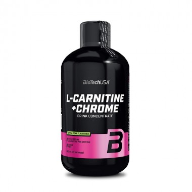 Biotech USA L-Carnitine + Chrome 500 мл, рідкий l-карнітин, збагачений хромом і вітаміном B₅ Biotech USA L-Carnitine + Chrome 500 мл, рідкий l-карнітин, збагачений хромом і вітаміном B₅