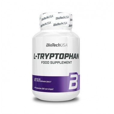 Biotech USA L-Tryptophan 60 капсул, L-триптофан Biotech USA L-Tryptophan 60 капсул, L-триптофан