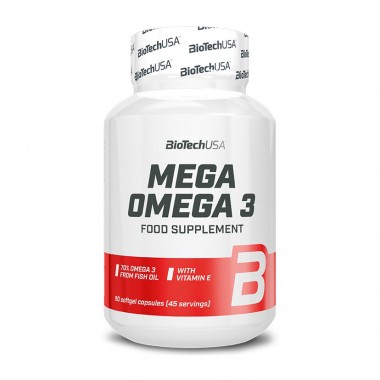 Biotech USA Mega Omega 3 90 капсул, омега 3 Biotech USA Mega Omega 3 90 капсул, омега 3