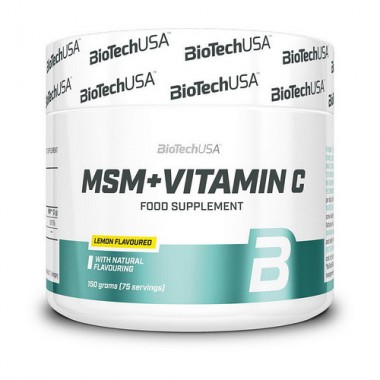 Biotech USA MSM + Vitamin C 150 грам, метилсульфонілметан Biotech USA MSM + Vitamin C 150 грам, метилсульфонілметан