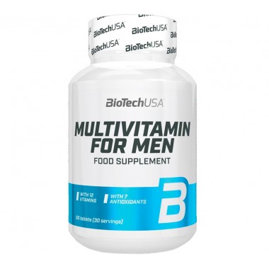 Biotech USA Multivitamin for Men 60 таблеток, вітамінний комплекс для чоловіків Biotech USA Multivitamin for Men 60 таблеток, вітамінний комплекс для чоловіків