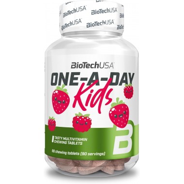 Biotech USA One-A-Day Kids 90 жувальних таблеток, комплексні вітаміни для дітей від 4 років Biotech USA One-A-Day Kids 90 жувальних таблеток, комплексні вітаміни для дітей від 4 років