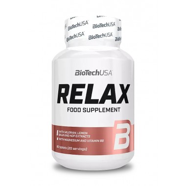 Biotech USA Relax 90 капсул, синергетична суміш заспокійливих трав, Biotech USA Relax 90 капсул, синергетична суміш заспокійливих трав,