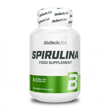 Biotech USA Spirulina 100 таблеток, екстракт спіруліни Biotech USA Spirulina 100 таблеток, екстракт спіруліни