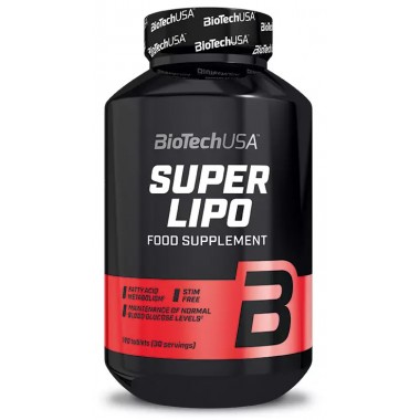 Biotech USA Super Lipo 120 таблеток, жироспалювач Biotech USA Super Lipo 120 таблеток, жироспалювач
