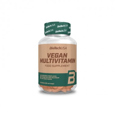 Biotech USA Vegan Multivitamin 60 таблеток, вітамінний комплекс для веганів та вегетаріанців Biotech USA Vegan Multivitamin 60 таблеток, вітамінний комплекс для веганів та вегетаріанців