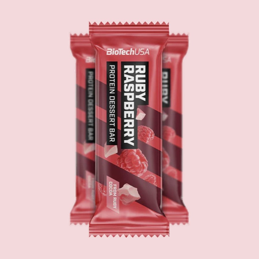 Protein Dessert Bar 50 г, рубінова малина