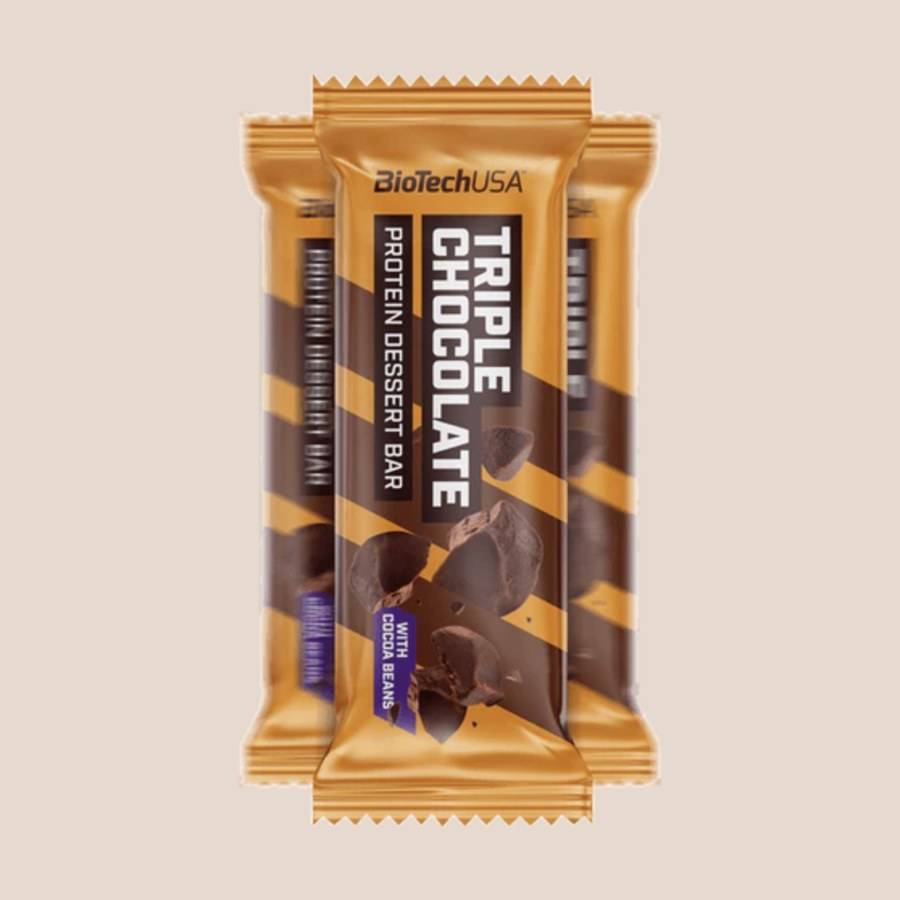 Protein Dessert Bar 50 г, потрійний шоколад