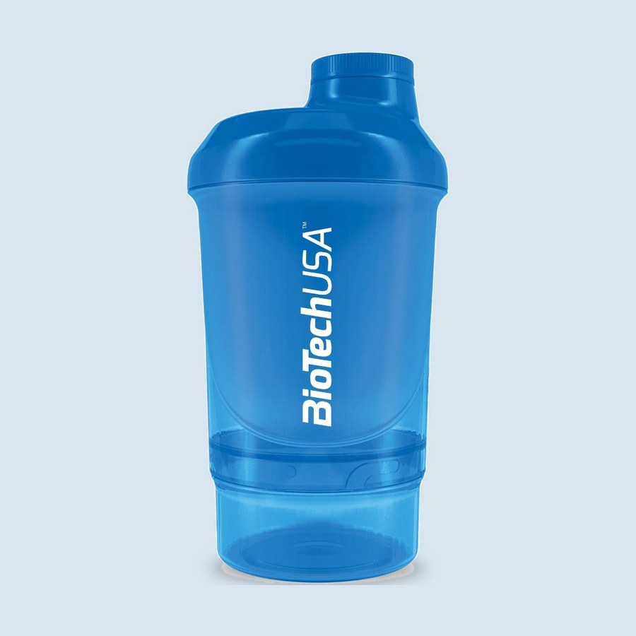 Shaker Wave + Nano 300 мл, голубий