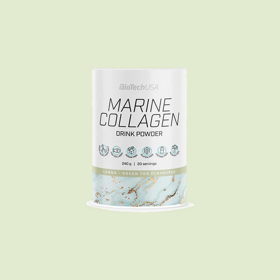 Marine Collagen Drink Powder 240 г, лимон-зелений чай