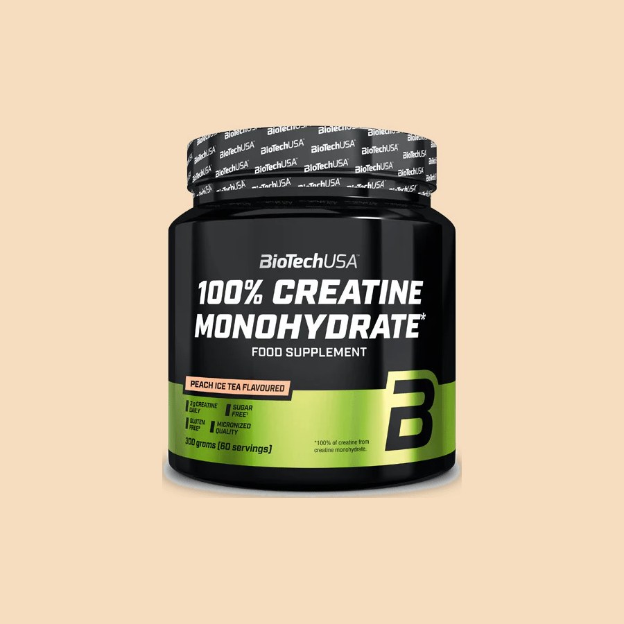 100% Creatine Monohydrate 300 г, персиковий холодний чай